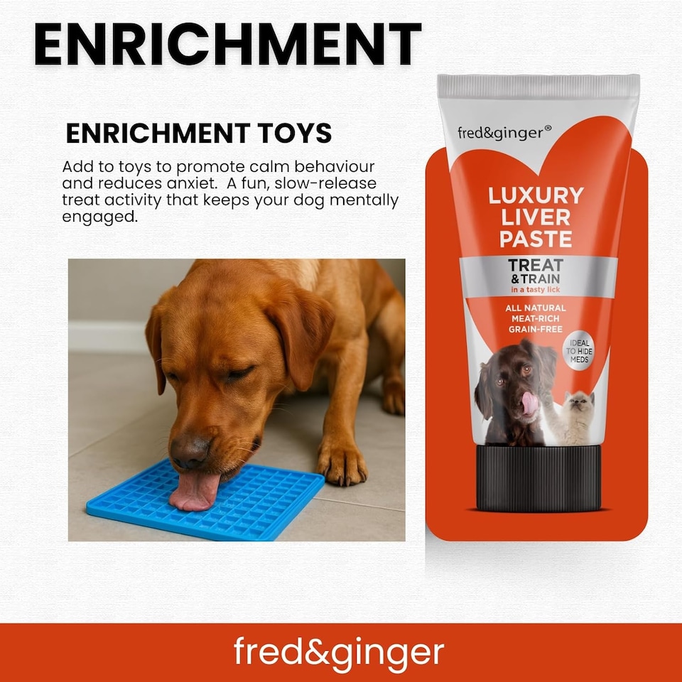 image 1 of Liver Paste Tubes for Dogs and Cats 75g [Pack of 6] Grain Free, Hypoallergenic Luxury Liver Pate Ideal Training Aid, Medication Administering