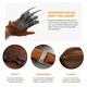 image 2 of Dream Killer Set - Brown Fedora Hat & Claw Glove Brown | One Size
