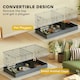 image 3 of PawHut Guinea Pig Cage, 2 in 1 Rabbit Cage Pet Playpen for Hedgehogs, Black