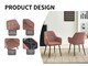 image 5 of SONARA Dining Chair Set of 2, Water-Repellent Plush Chenille Upholstered for Dining Room | Red