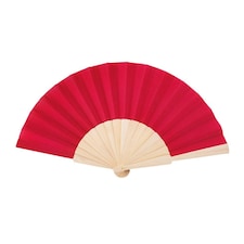 MidOcean Fanny Wood Wood Handheld Fan - Red - One Size