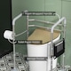 image 6 of HOMCOM Adjustable Toilet Safety Frame with Additional Rubber Tips Storage