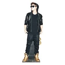 Justin Bieber Gold Shoes Lifesize Cardboard Cutout 178cm
