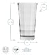 image 3 of Bormioli Rocco Cube Highball Glasses - 365ml - Pack of 6 Clear