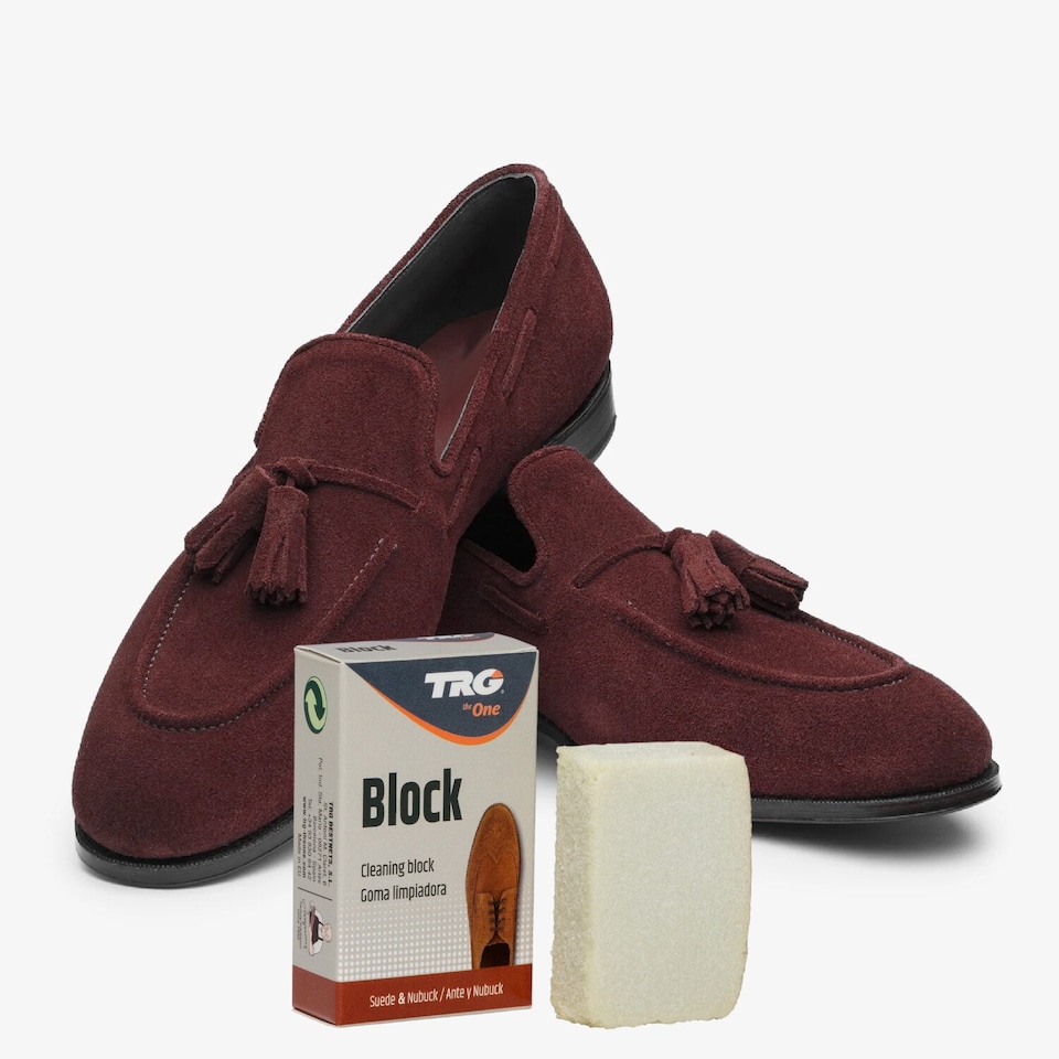 image 1 of TRG Suede Cleaning Block - Effortless Stain Removal & Nap Restorer | Cream