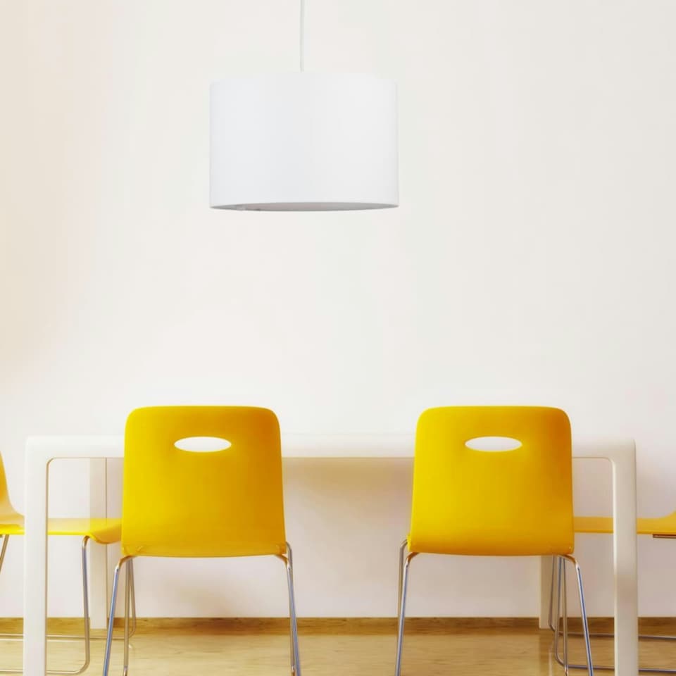 image 1 of First Choice Lighting Set of 2 White 25cm Ceiling Light Shades White