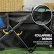 image 4 of Outsunny 180L Folding Garden Trolley Wagon Cart w/ Extendable Side Walls, Black