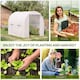 image 6 of Outsunny Greenhouse Solid Frame Walk-in Garden Grow Large Insect Poly Tunnel
