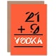 image 1 of Funny Maths 30 Equals Vodka Funny 30th Birthday Card