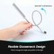 image 4 of USB Powered LED Lamp Light with Flexible Gooseneck For Keyboard, Desk, or Reading - Daffodil ULT05 | Silver