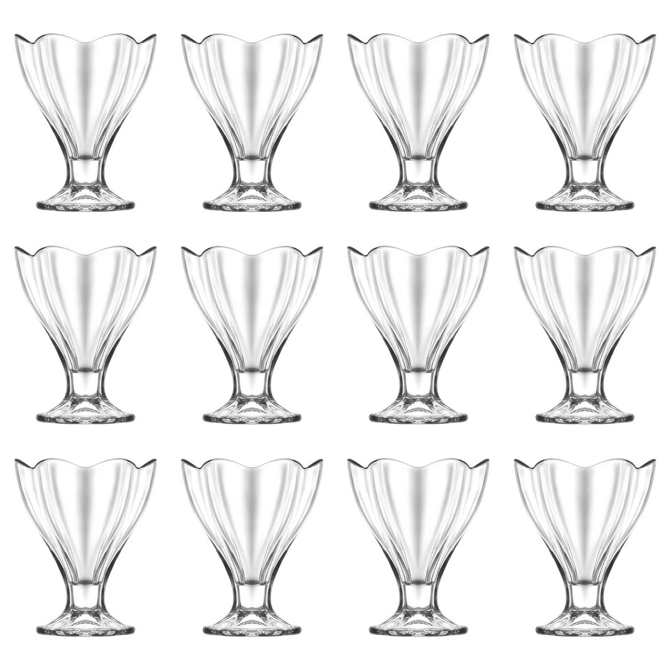 image 1 of LAV Lily Glass Ice Cream Bowls - 250ml - Pack of 12 Clear