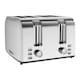 image 2 of Igenix 1500W 4 Slice Toaster Stainless Steel, IGT0409SS