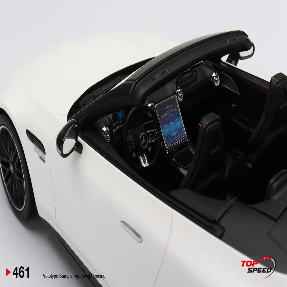 image 1 of Mercedes AMG SL 63 White 1:18 Scale TSM TS0461