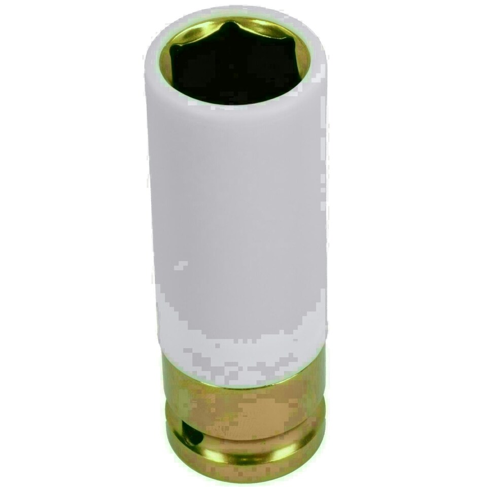 image 1 of 19mm 1/2" Drive Double Deep Alloy Wheel Nut Socket 6 Sided Single Hex