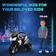 image 7 of HOMCOM Kids 6V Electric Ride On Motorcycle Electric Motorbike with Lights Music Horn 3 Wheel Outdoor Play Toy for 3-5 Years Black