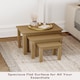 image 6 of Vida Designs Oakridge Set of 3 Nest of Tables Sofa Side End Table, Oak