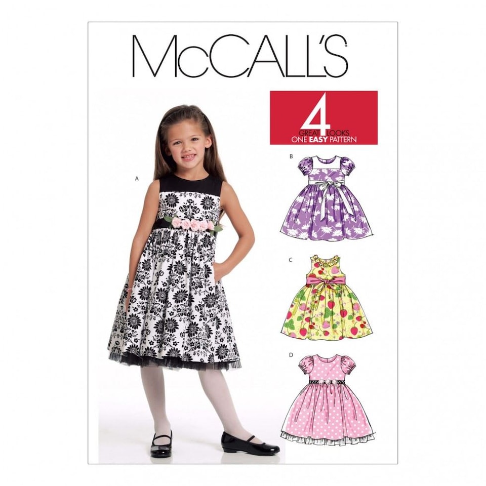 McCall's 5793 Paper Sewing Pattern – Children’s Dress, Ages: 6–7–8 ...