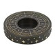 image 2 of Something Different Astrology Wheel Tealight Holder - Black/Gold - One Size