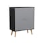 Black Unit & Grey Door & Beech Leg