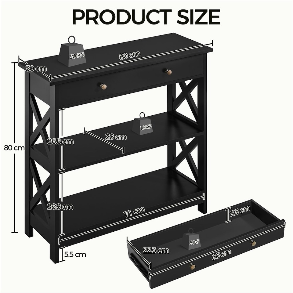 image 1 of Yaheetech Classic Modern Style Doorway Table
