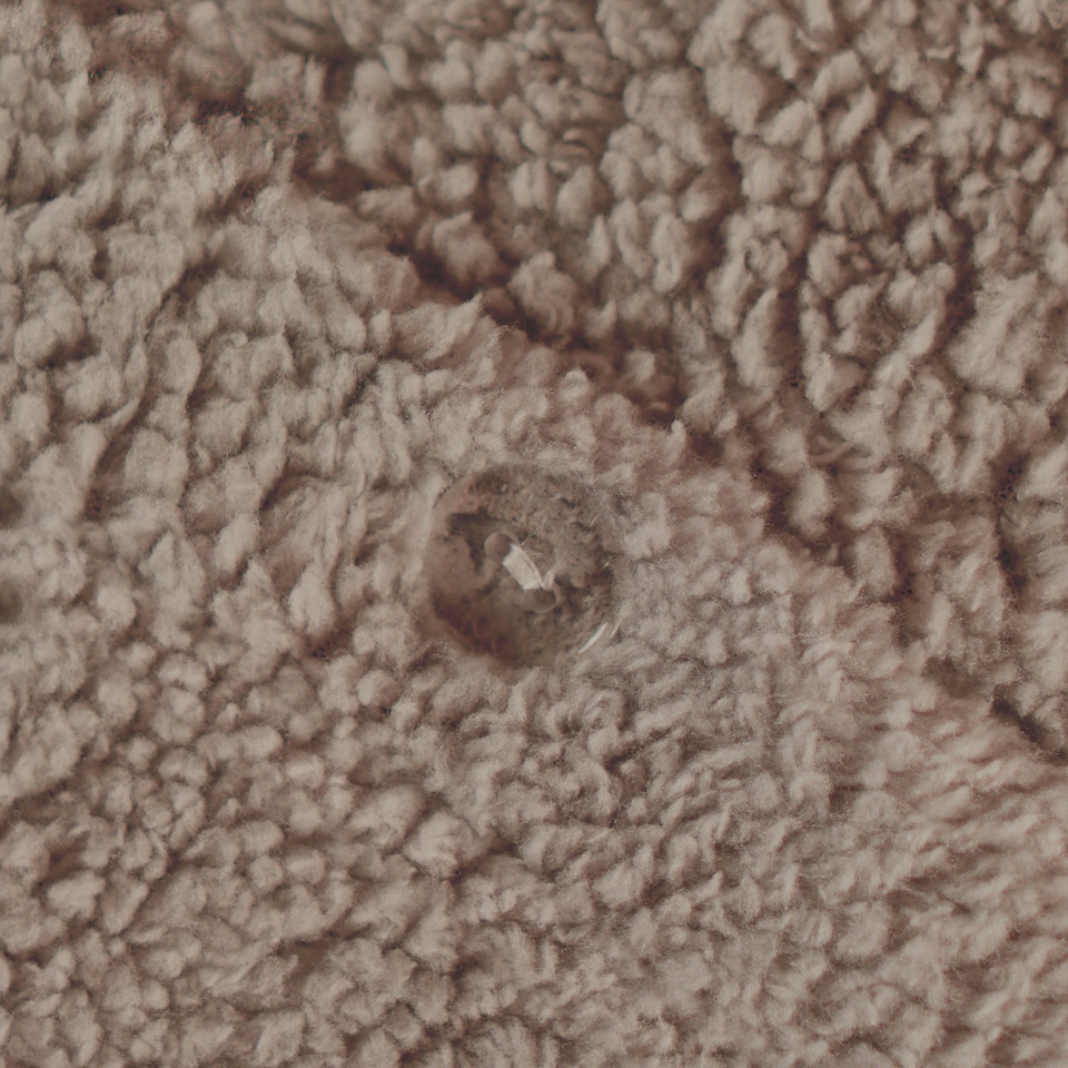 image 1 of OHS Teddy Fleece Soft Cosy Warm Thermal Plush Plump Duvet Cover and Pillowcase Bedding Set | Orange | Rust | Double