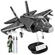 image 1 of F-35B STOVL Lightning II brick plane model - COBI 5895 - 580 bricks