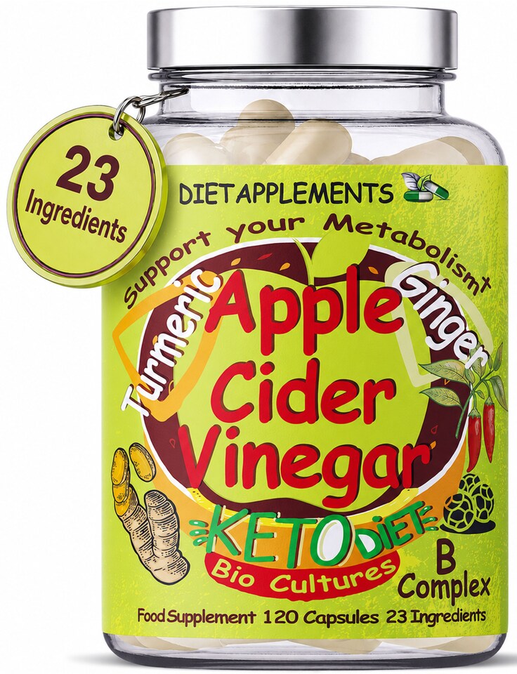 image 1 of Dietapplements Apple Cider Vinegar with the Mother, Vitamins, Minerals Complex