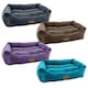 image 2 of HugglePets Luxury Dog Lounger - Chocolate | Brown | Chocolate | M