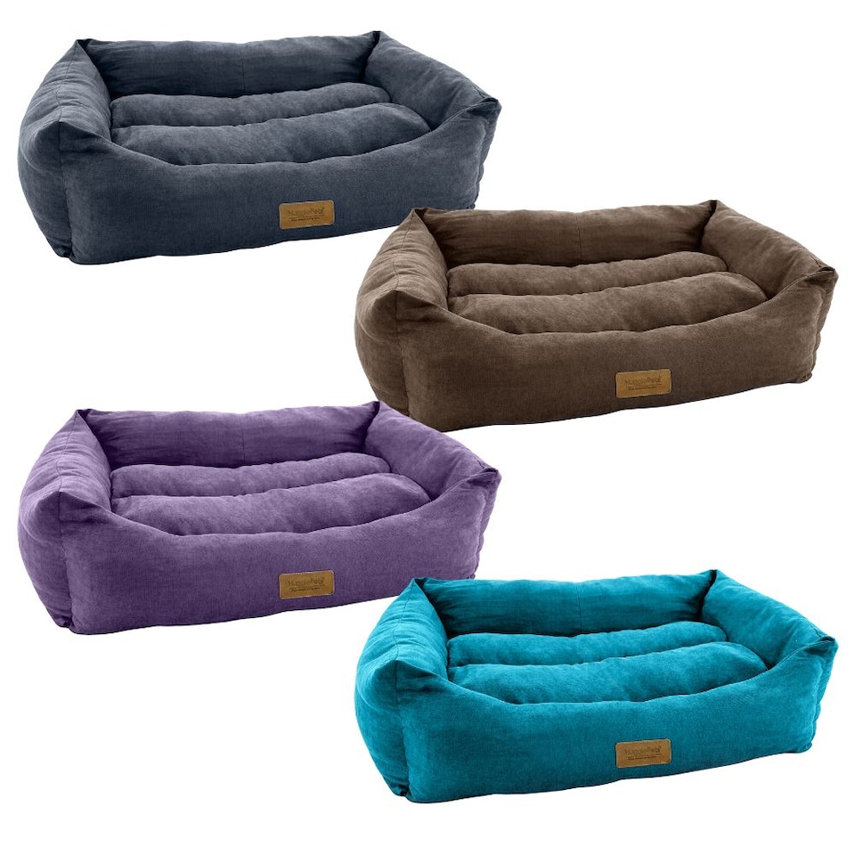 image 1 of HugglePets Luxury Dog Lounger - Chocolate | Brown | Chocolate | M