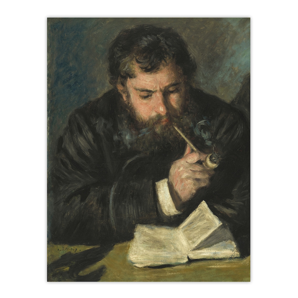 image 1 of Claude Monet Portrait Renoir Vintage Wall Art Poster Print 12X16"