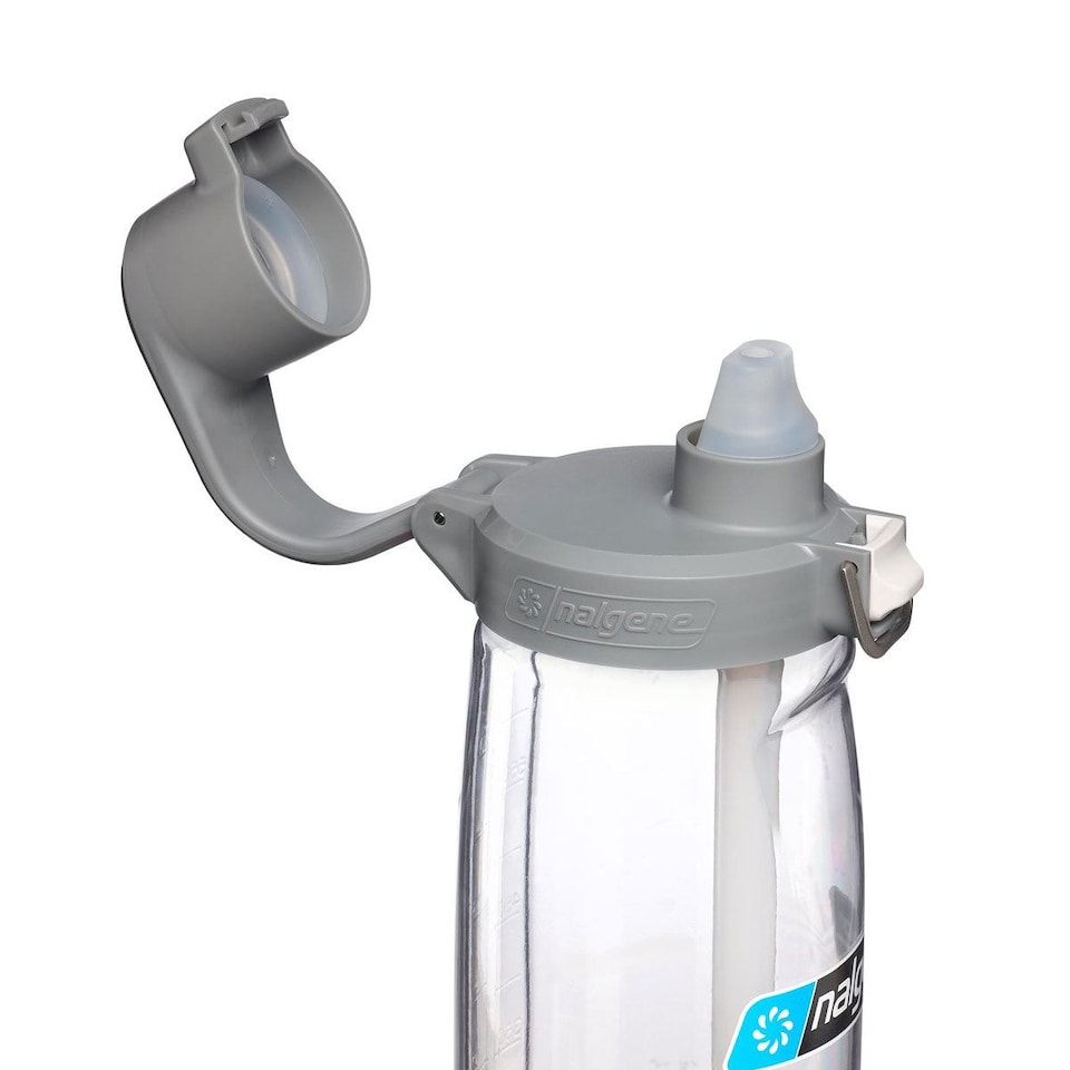 image 1 of Nalgene Fresh Flow 700ml Straw Water Bottle - Clear - Gray Cap