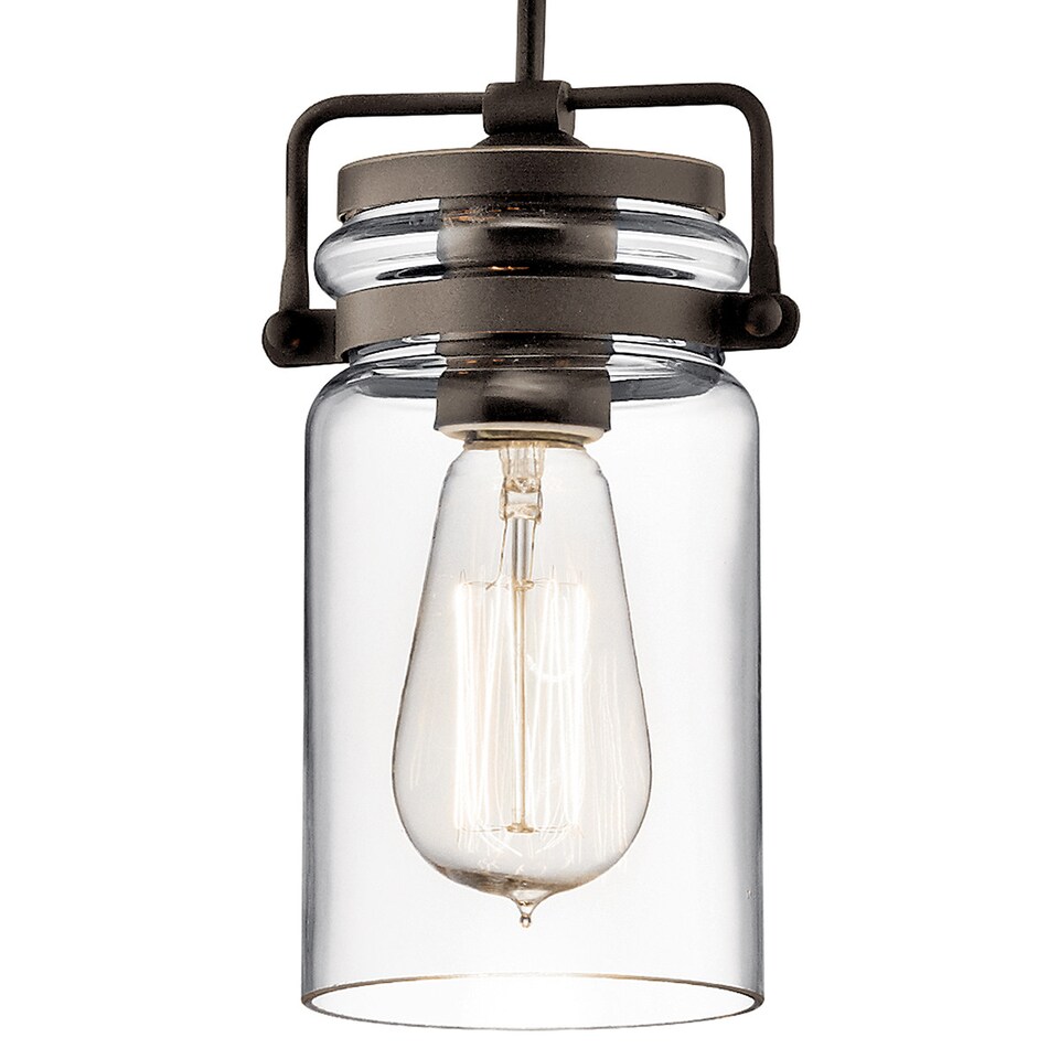 image 1 of Brinley 1 Light Ceiling Mini Pendant Olde Bronze, E27