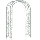 image 1 of Gr8 Garden Metal Garden Patio Loire Arch Arbour Archway Climbing Plant Trellis Black