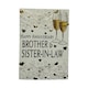 image 1 of Brother & Sister-In-Law Champagne Glass Traditional Design Anniversary Card