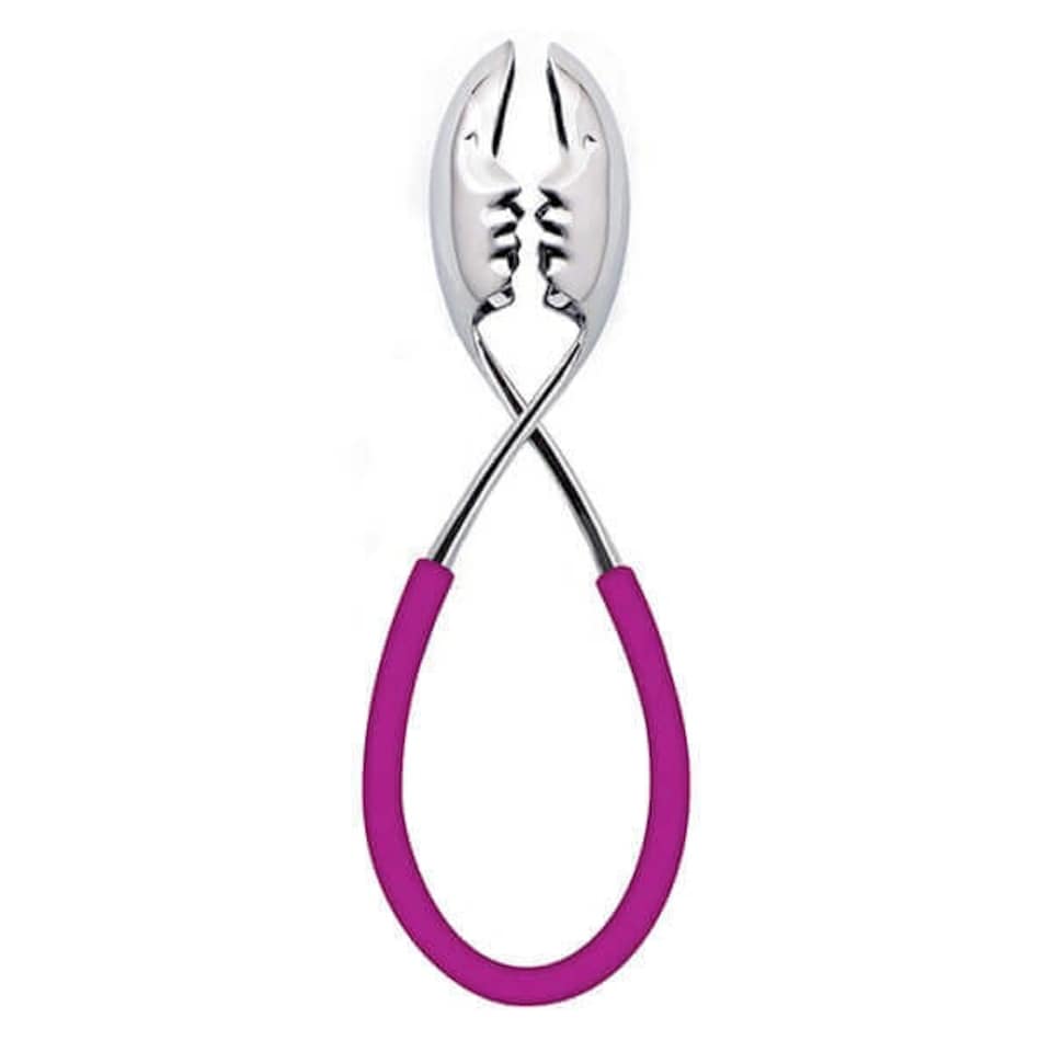 image 1 of Bugatti Kiss Salad Tongs Fuchsia