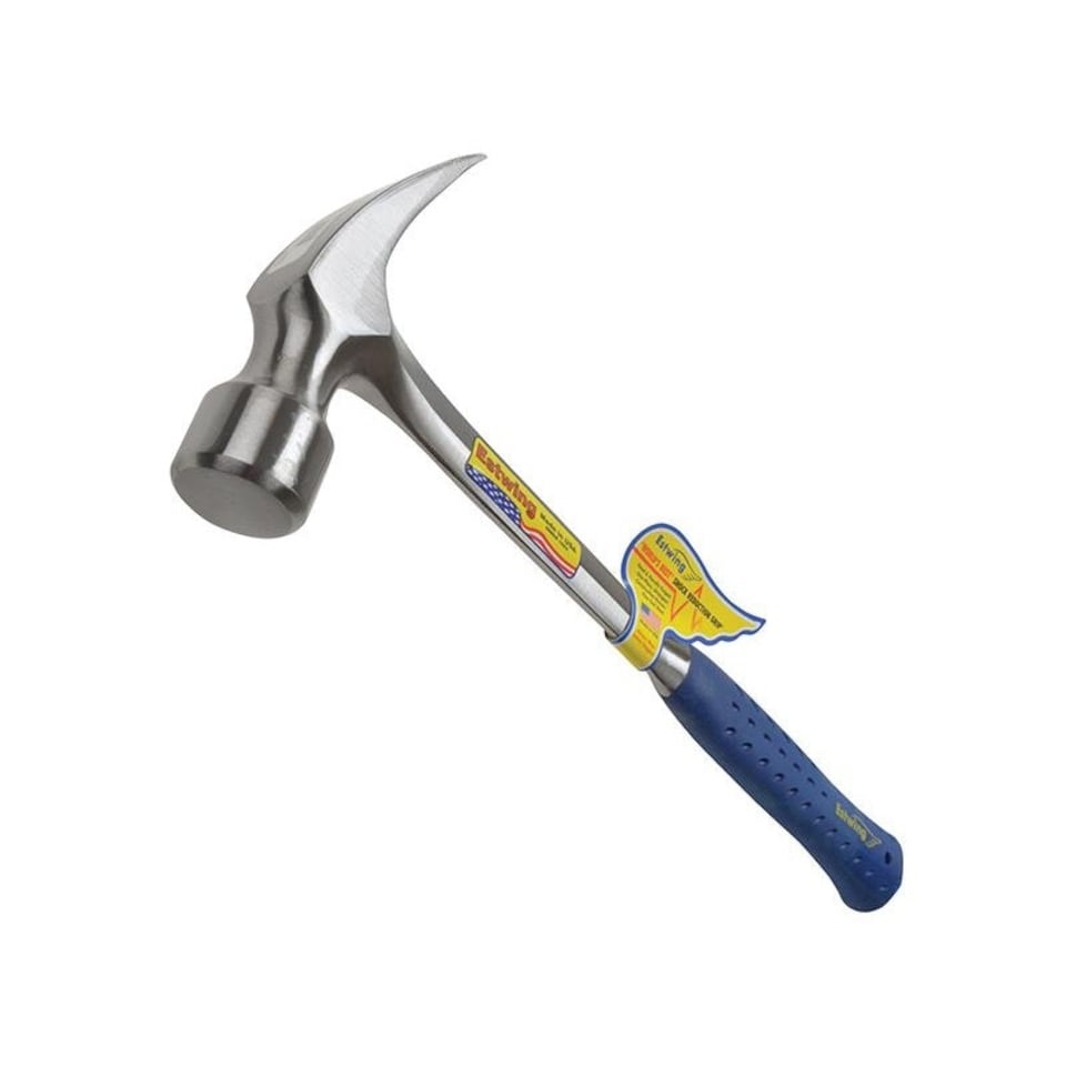 Estwing Straight Claw Framing Hammer, Vinyl Grip - Multi Colour - 840g (30oz)