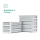 image 7 of 3 Drawer Large Desk Organiser Grey