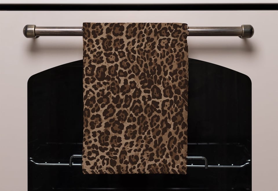 image 1 of Leopard Print (Kitchen Towel)