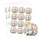 image 1 of Easter Gonk Round Stickers 60mm - Sheet of 12