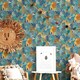 image 2 of Holden Décor Animal Kingdom Wallpaper - Blue - 10m x 53cm Blue
