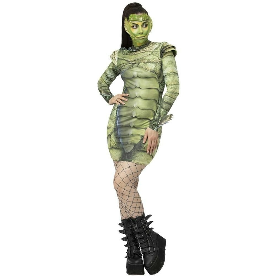 image 1 of Universal Monsters Womens/Ladies Costume Dress - Green - M | Multi | M