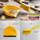 image 6 of Colour Coded Dustpan and Brush Sets Wide Plastic Dustpan with Rubber Lip and Soft Bristle Brush