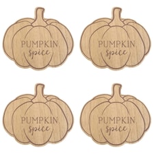 Set of 4 Pumpkin Spice Coasters