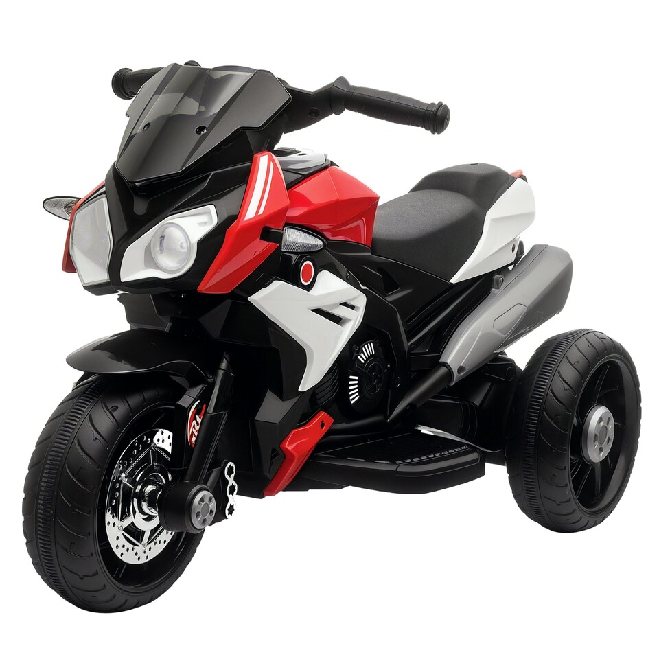 image 1 of HOMCOM Kids Electric Motorcycle Ride On Toy, 6V Battery, Music, Horn, Lights