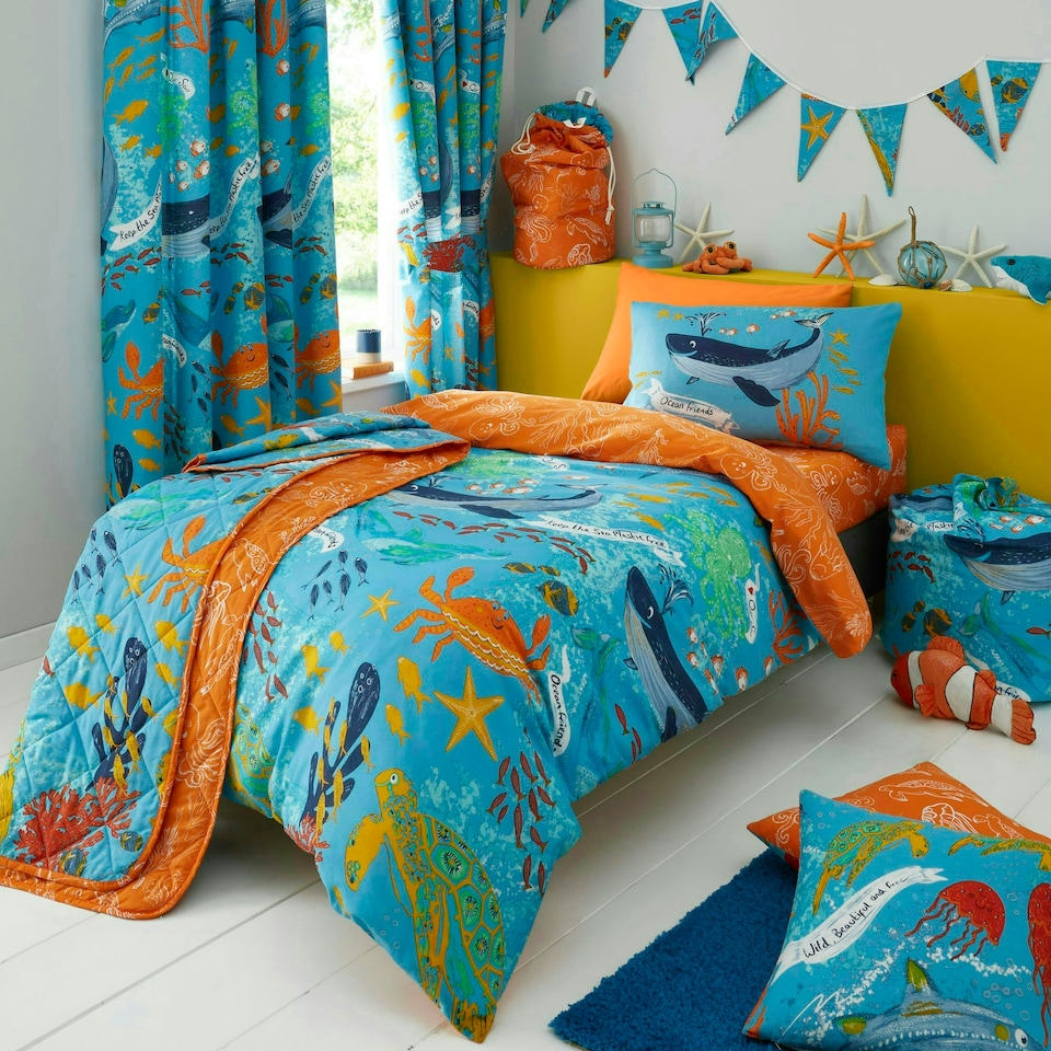 image 1 of Ocean Friends Toddler Bedding