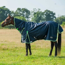 Gallop Equestrian Trojan Duraproof Lightweight Turnout Combo Blue | Size: 5ft 6
Colour: Navy