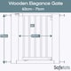 image 3 of Safetots Wooden Elegance Gate, Natural, 63cm - 71cm, Pressure Fit Safety Gate, Baby Gate for Stairs and Doors, Easy Installation