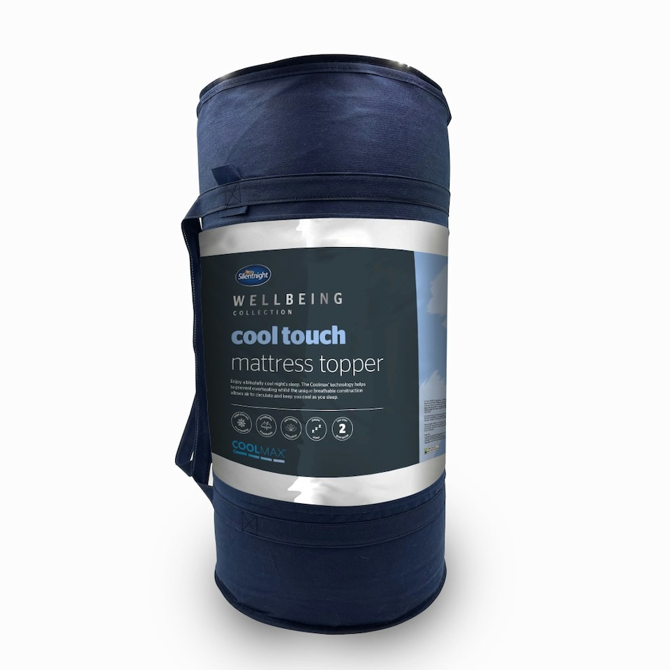 image 1 of Silentnight Wellbeing Collection Cool Touch Mattress Topper, 8 cm Thick, Memory Foam, Double