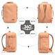 image 5 of CabinZero Classic Cabin Backpack 36L, Light & Roomy for Airline Overheads | Pink | Sunny Day
