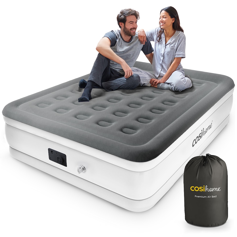 image 1 of Cosi Home King Size Air Bed Built-in Electric Pump and Pillow